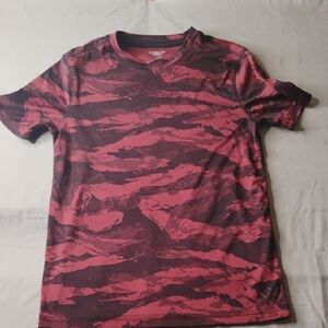 Old Navy Active Boy's Red Patterned Shirt